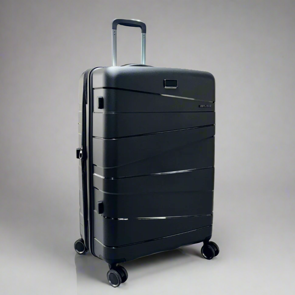 Lieber's Luggage® Legacy Expandable 28" Hardside Spinner (Free Monogram, USA Assembled) Stealth Black