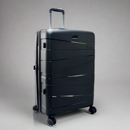 Lieber's Luggage® Legacy Expandable 28" Hardside Spinner (Free Monogram, USA Assembled) Stealth Black
