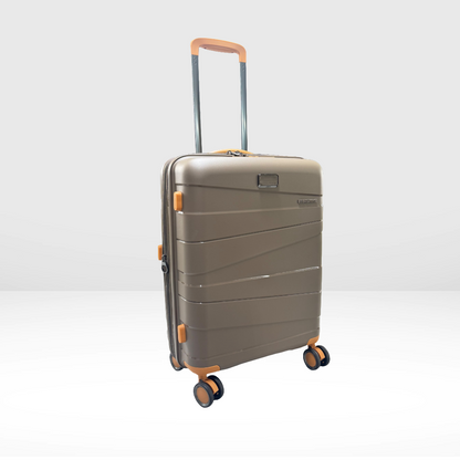Lieber's Luggage® Legacy Expandable 21" Hardside Carry-On Spinner (Free Monogram, USA Assembled) Mocha