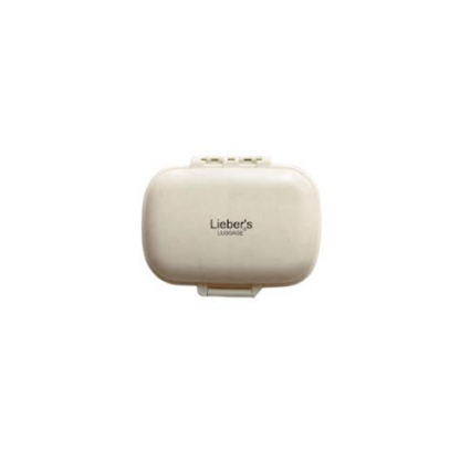 Lieber's Luggage® Lab Travel Pill Organizer Wheat Beige