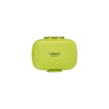 Lieber's Luggage® Lab Travel Pill Organizer Wheat Green