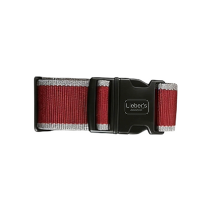 Lieber's Luggage Luggage Strap Red Grey