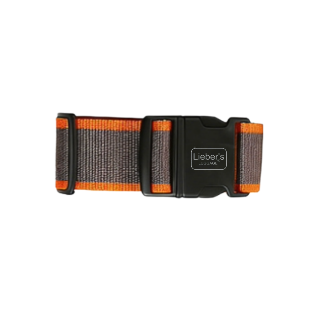 Lieber's Luggage Luggage Strap Grey Orange