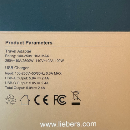 Lieber's Luggage® Ultimate International Travel Adapter