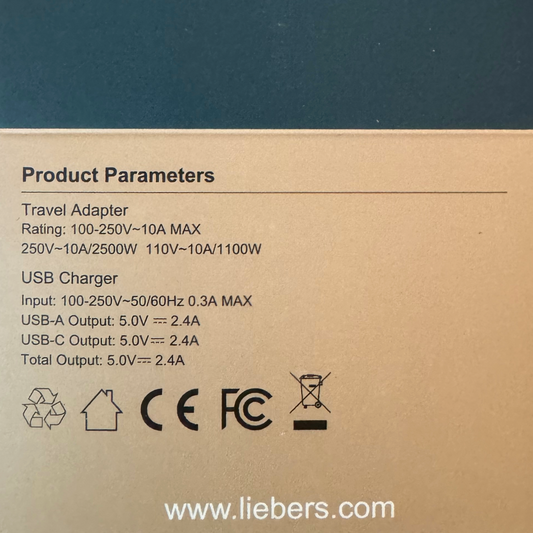 Lieber's Luggage® Ultimate International Travel Adapter