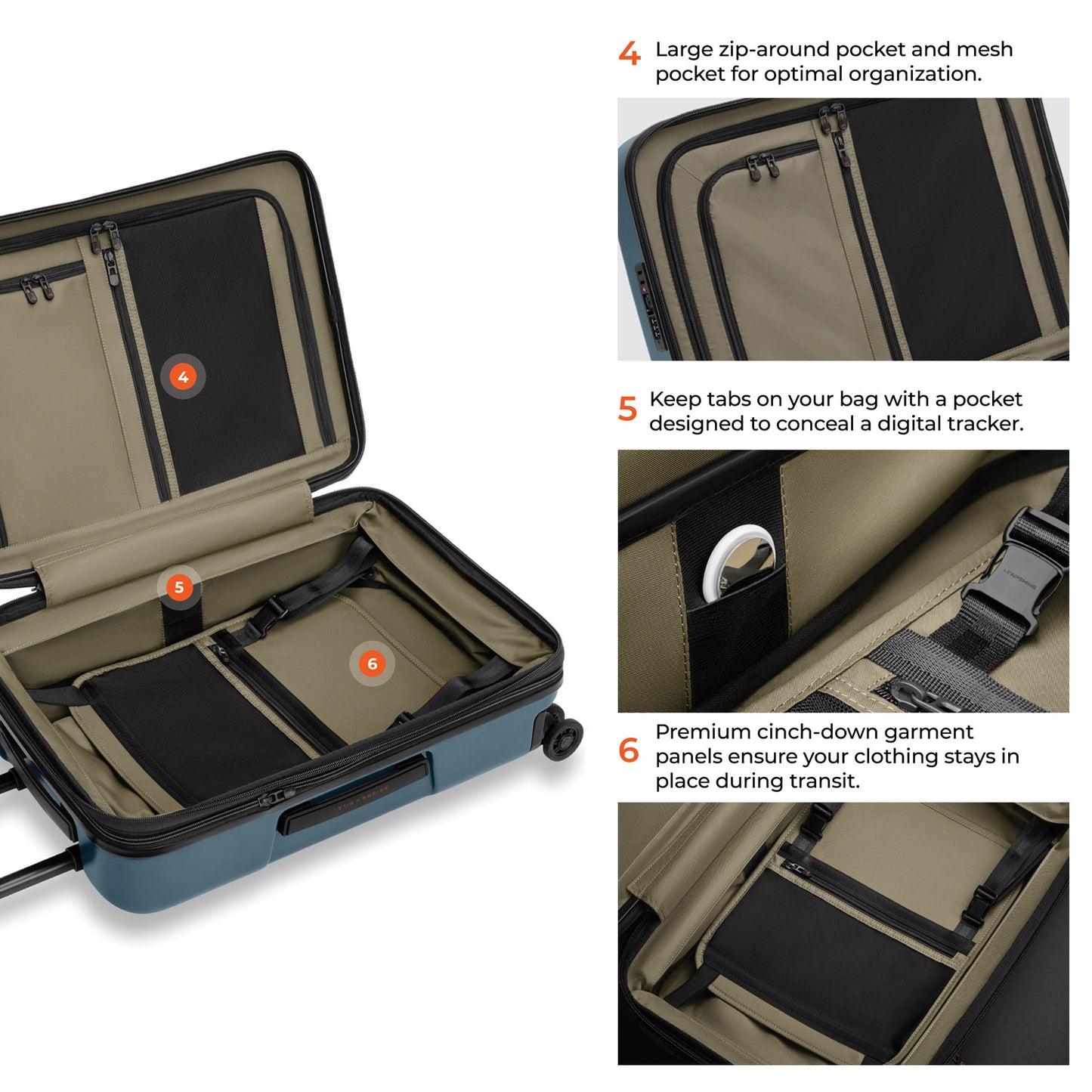 Briggs & Riley ZDX Essential 22“ Hardside Carry-On Expandable Spinner