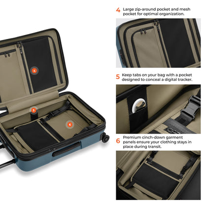 Briggs & Riley ZDX Essential 22“ Hardside Carry-On Expandable Spinner