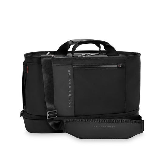 *NEW* Briggs & Riley ZDX Expandable Overnighter Bag with trolley sleeve passthrough Black