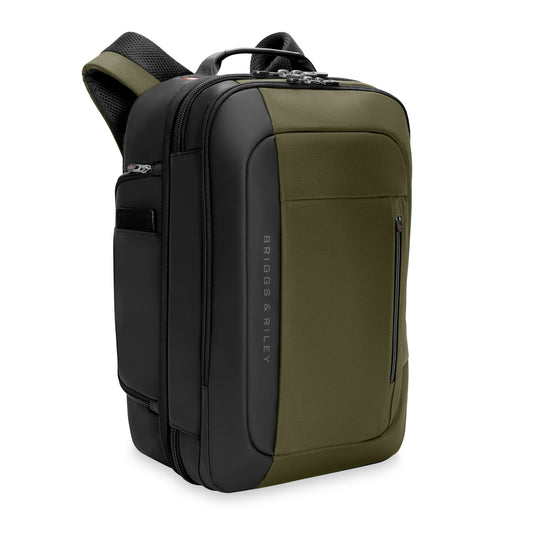 *NEW* Briggs & Riley ZDX Medium Convertible Laptop Backpack Duffel with trolley sleeve passthrough Hunter