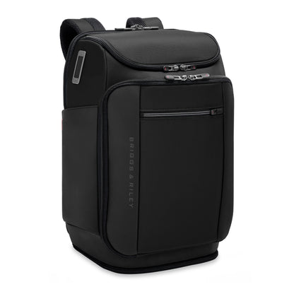 Briggs & Riley ZDX U-Zip Travel Backpack with laptop compartment and trolley passthrough Black