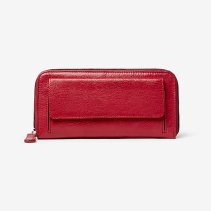 Osgoode Marley Leather RFID Zip Around Wallet- 1251 Garnet