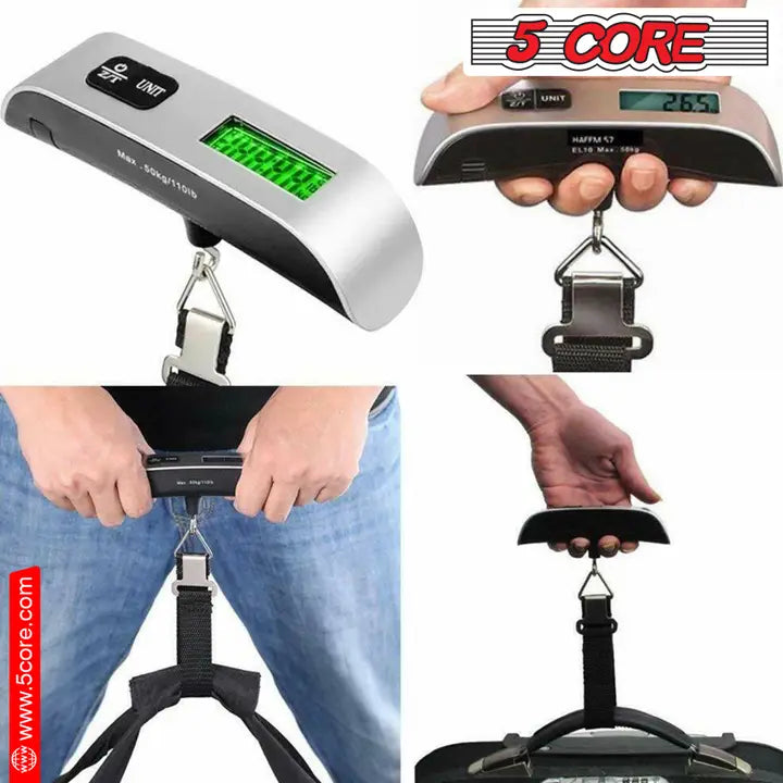 5 Core 110 Lbs Digital Hanging Luggage Scale - $12