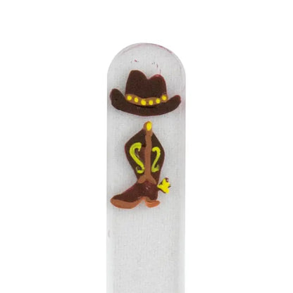 Czech Glass Nail File - Small- Hand Painted