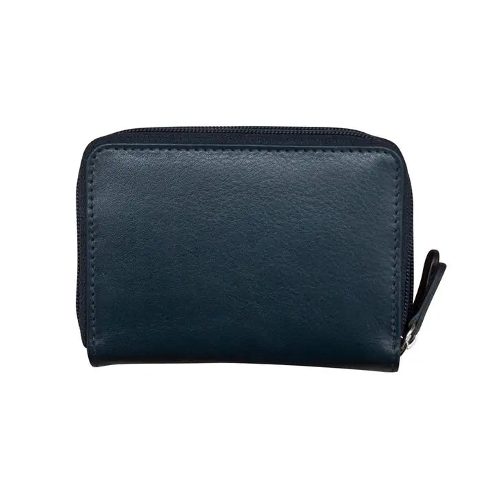 Cartera de cuero con estuche tipo acordeón RFID New York de ili