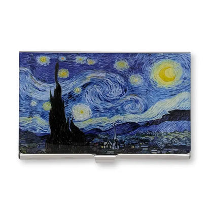 Monarque Stainless Steel Business Card Case Van Gogh - Starry Night