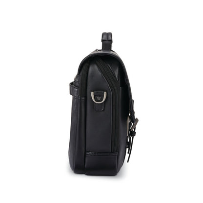 Samsonite CLASSIC LEATHER Flapover Messenger Zippered Briefcase