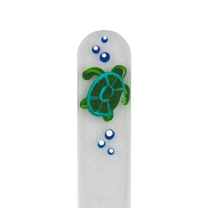 Czech Glass Nail File - Small- Hand Painted- $10