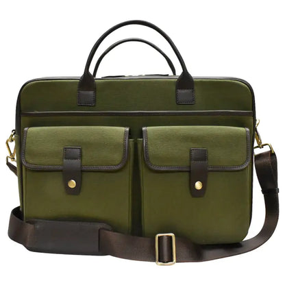 ili New York Canvas Briefcase with trolley sleeve