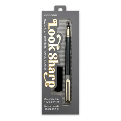 SNIFTY Look Sharp Graphite Pencil & Eraser- Never Needs Sharpening! $10