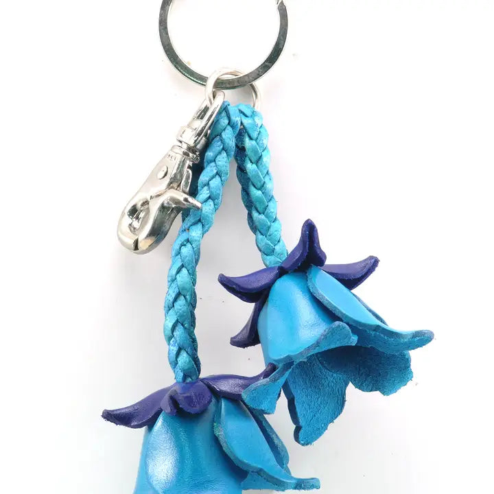 Leather Tulip Bag Charm/Keychain