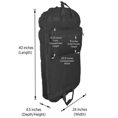 Dalix 39" Garment Bag Cover For Suits and Dresses W Pockets
