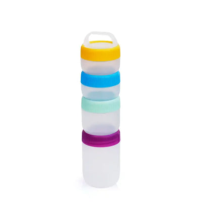 humangear Stax - Reusable Water-Proof Stacking Containers- Size Small Springtime