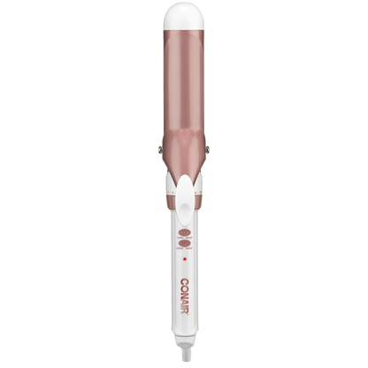 Conair® Double Ceramic 1½-inch Dual Voltage Curling Iron White Rose Gold