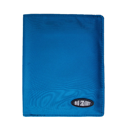 Big Skinny RFID Blocking Traveler Bifold Wallet Ocean Blue