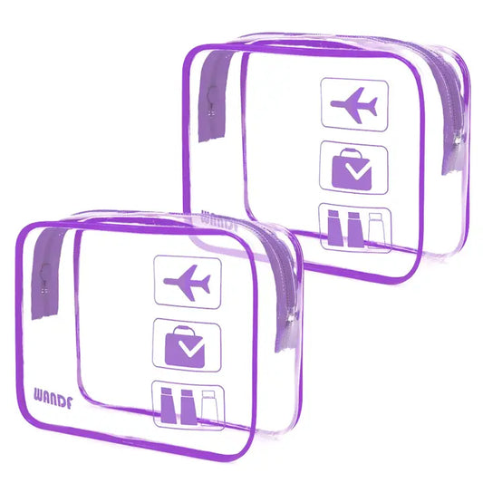 WANDF TSA Approved Clear 3-1-1 Toiletry/Cosmetic Bag- 1 Bag