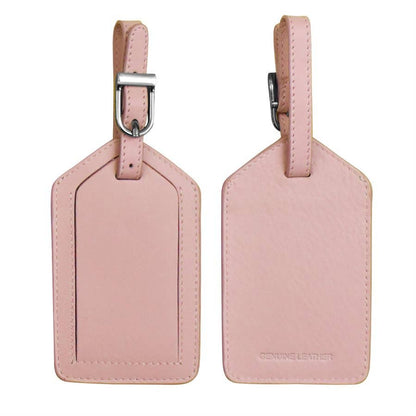 ili New York - Leather Luggage Tag- 6422 Blush