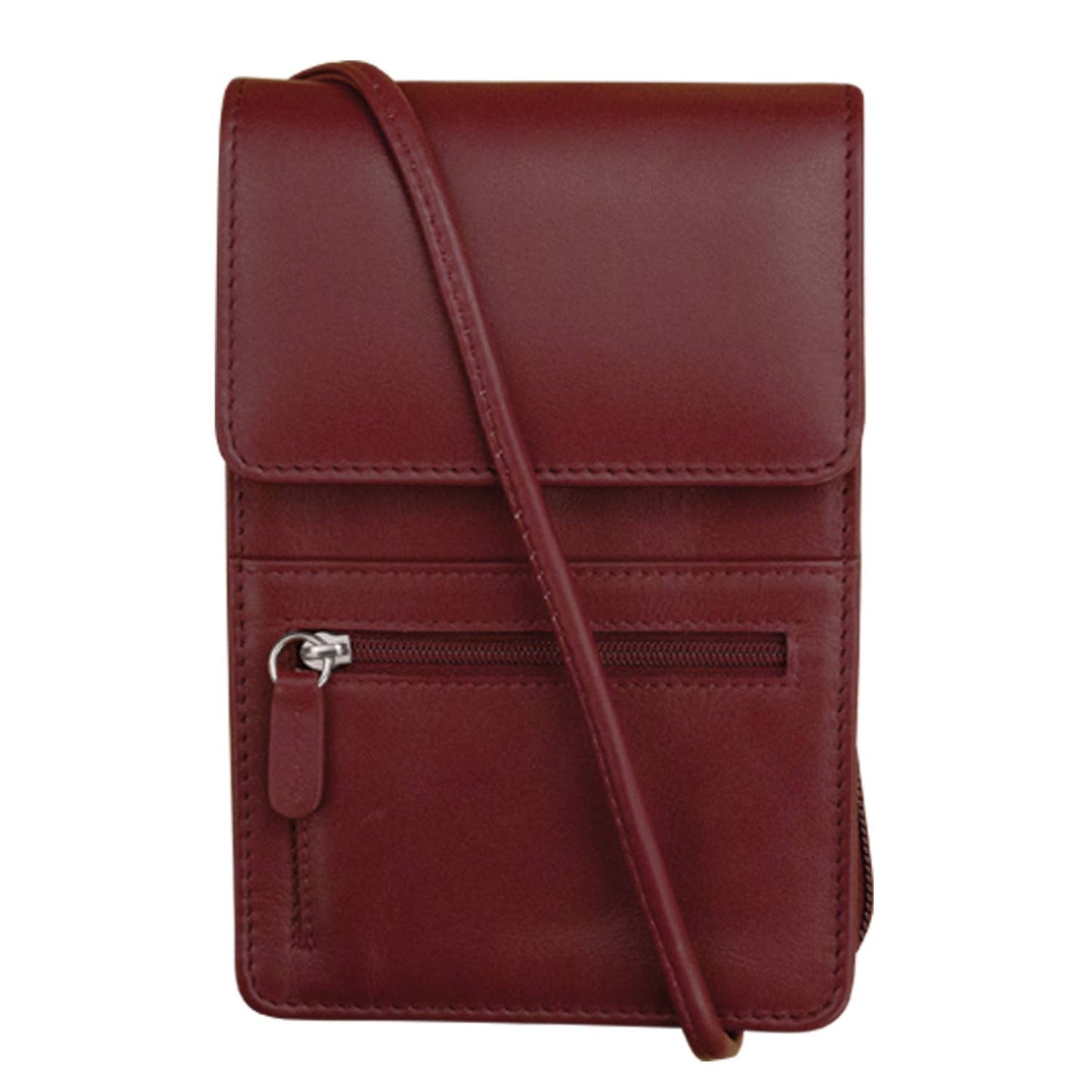 ili New York - RFID Crossbody Leather Organizer on a String- Small- 6827