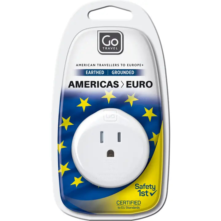 Go Travel USA-EU Adaptor White