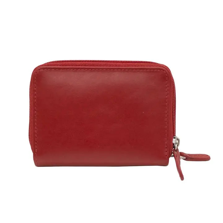 Cartera de cuero con estuche tipo acordeón RFID New York de ili