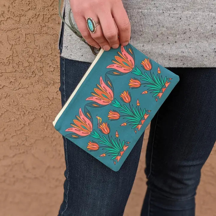 Jen Fox Studio Zippered Pouch- $34