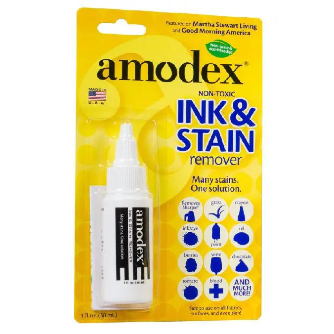 Amodex Travel Size Ink & Stain Remover (1 oz Bottle)