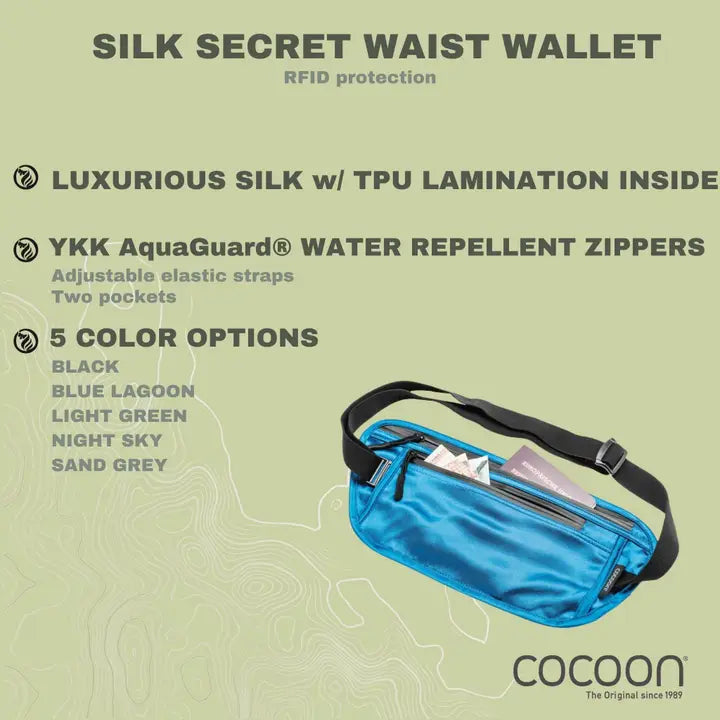 COCOON Waterproof Silk Waist Wallet