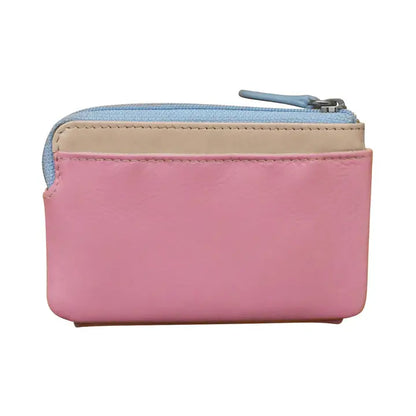 ili New York Small Leather RFID Card Holder Coin Purse - 7312