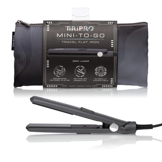 Tiri Pro Travel Dual Voltage Flat Iron 0.5" Black