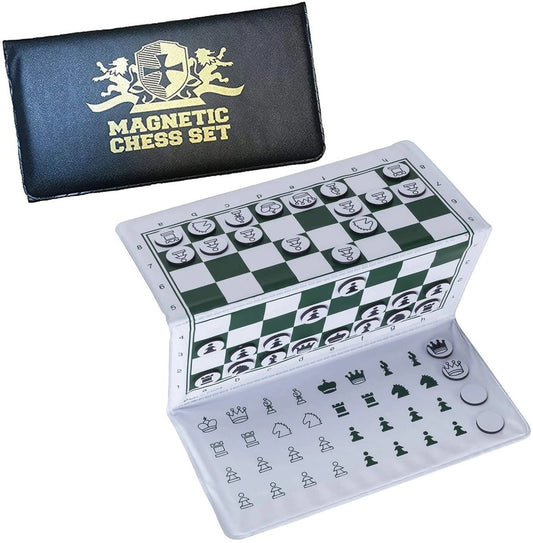 WE Games - Mini Magnetic Pocket Checkbook Games - 6 inches - Assorted Chinese Checkers