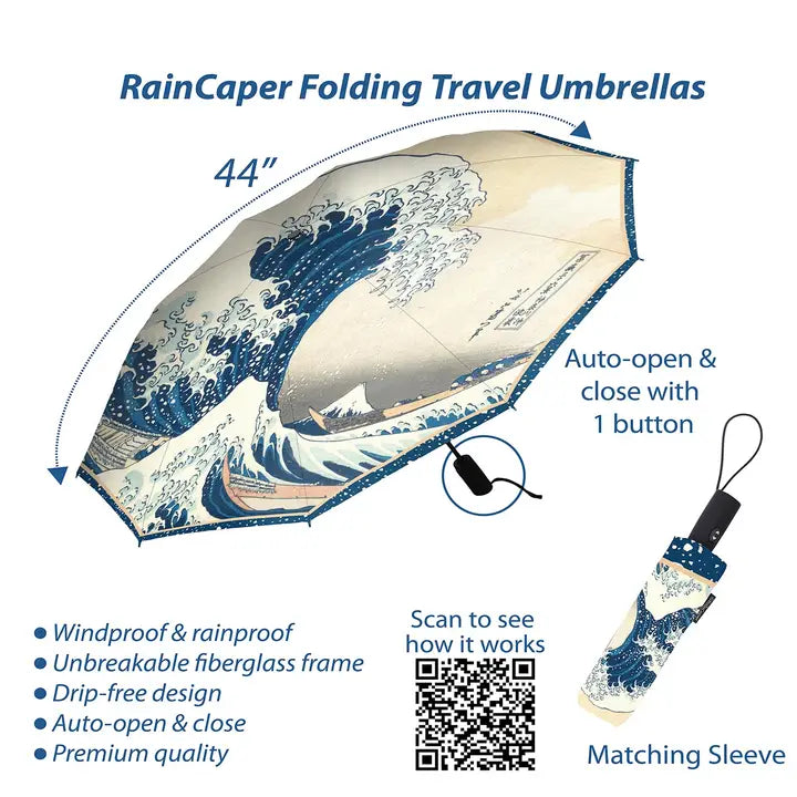 Raincaper Folding Travel Umbrella- $34.95