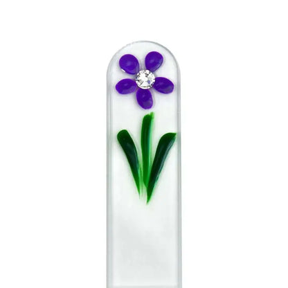 Czech Crystal Nail File - Size Large- Hand Painted Collection