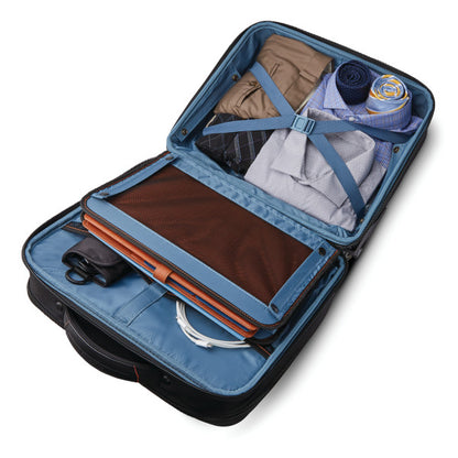 SAMSONITE PRO RFID Mobile Office 2-Wheeled Zippered Briefcase/Suitcase