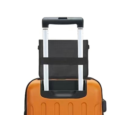 Airplane Seat Organizer With Shoulder Strap And Pullhandle Passthrough