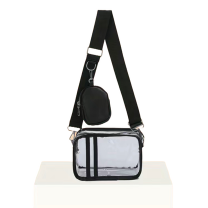 Crossbody Stadium Bag with Opaque Coin Purse