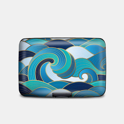 Monarque RFID Armored Wallet Enameled Wave