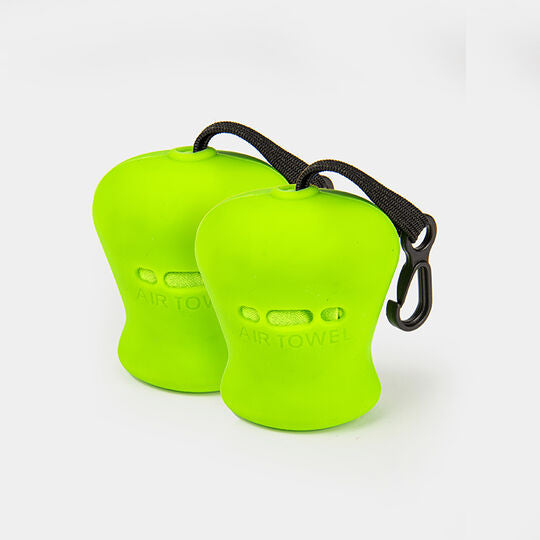 Travelon Set of 2 CLEAN On-The-Go Cloth Neon Green