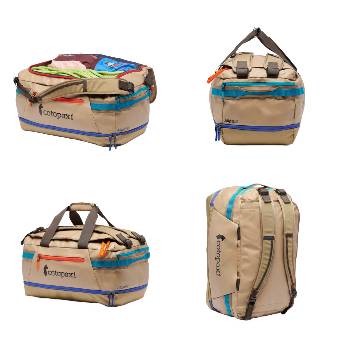 On Sale- Cotopaxi- Allpa Duo 50L Backpack/Duffel - Desert