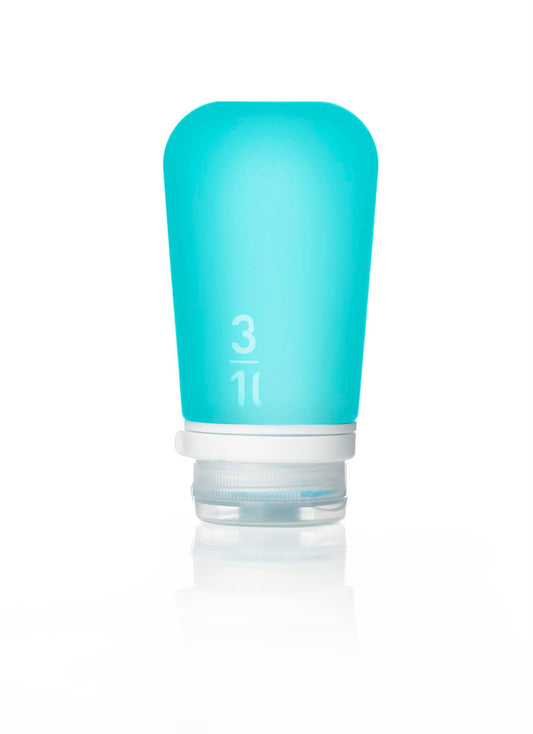 Humangear- Botella 3-1-1 de artículos de tocador de silicona GoToob+ de 3,4 oz (GRANDE) - Colores surtidos