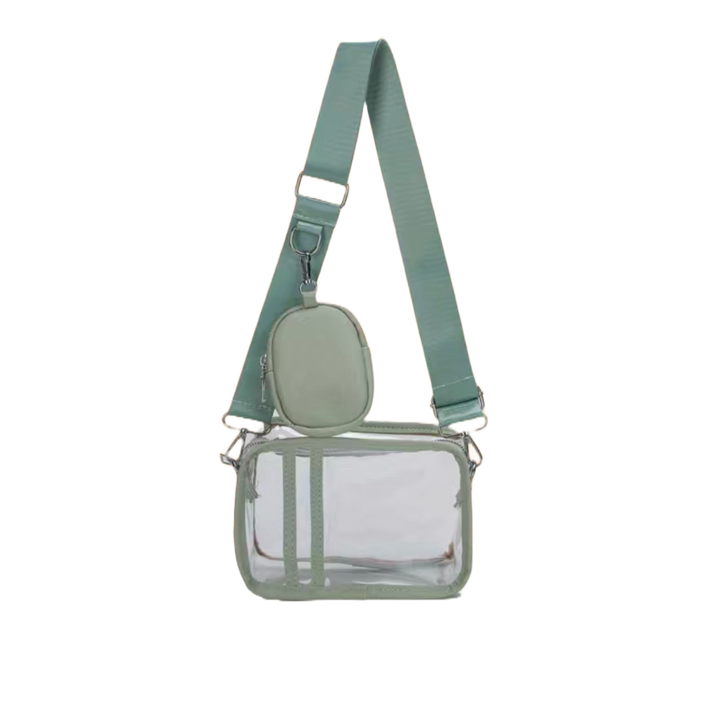 Crossbody Stadium Bag with Opaque Coin Purse