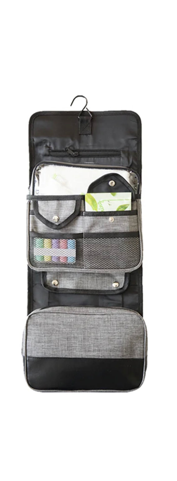 On Sale - Hanging Polyester Toiletry Bag with detachable pouch